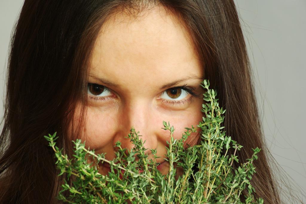 Beauté des cheveux avec du thym